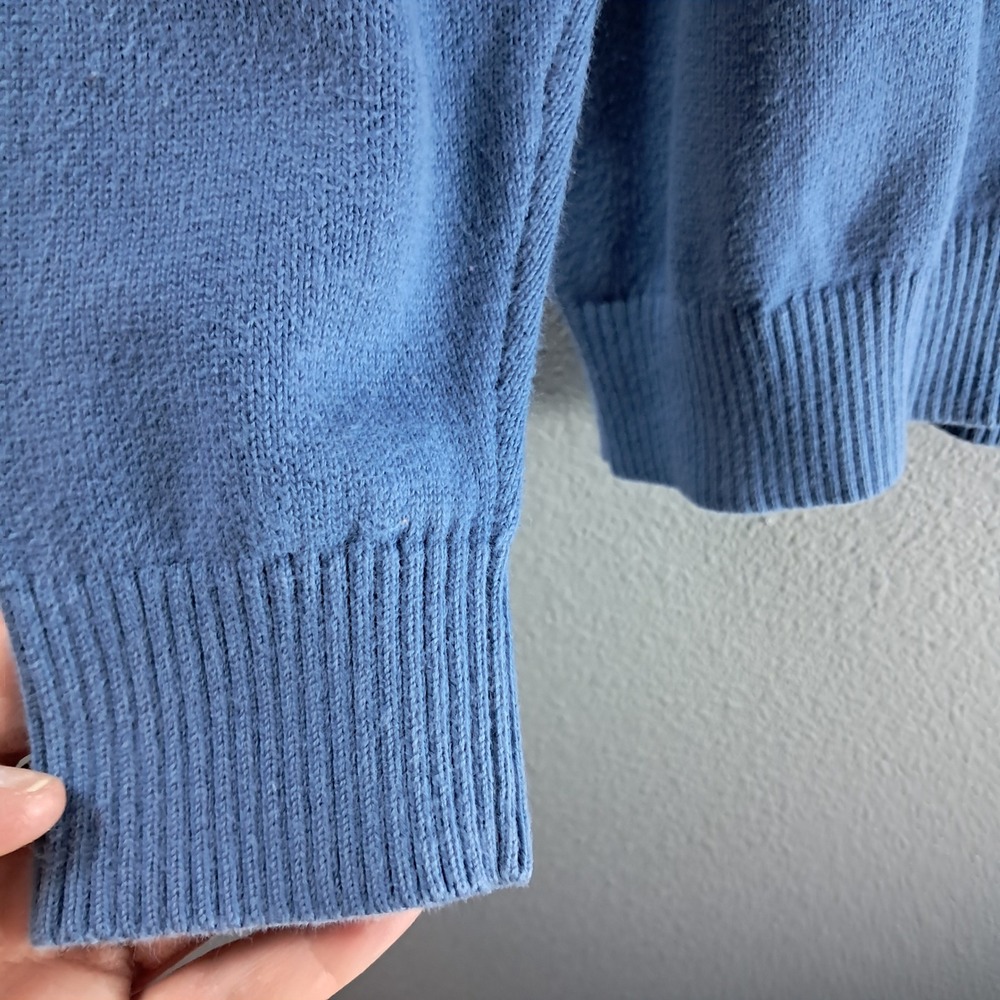 Duluth‎ Trading Co. Quarter Zip Pullover Sweater Knit Blue Casual Mens M - Picture 6 of 7